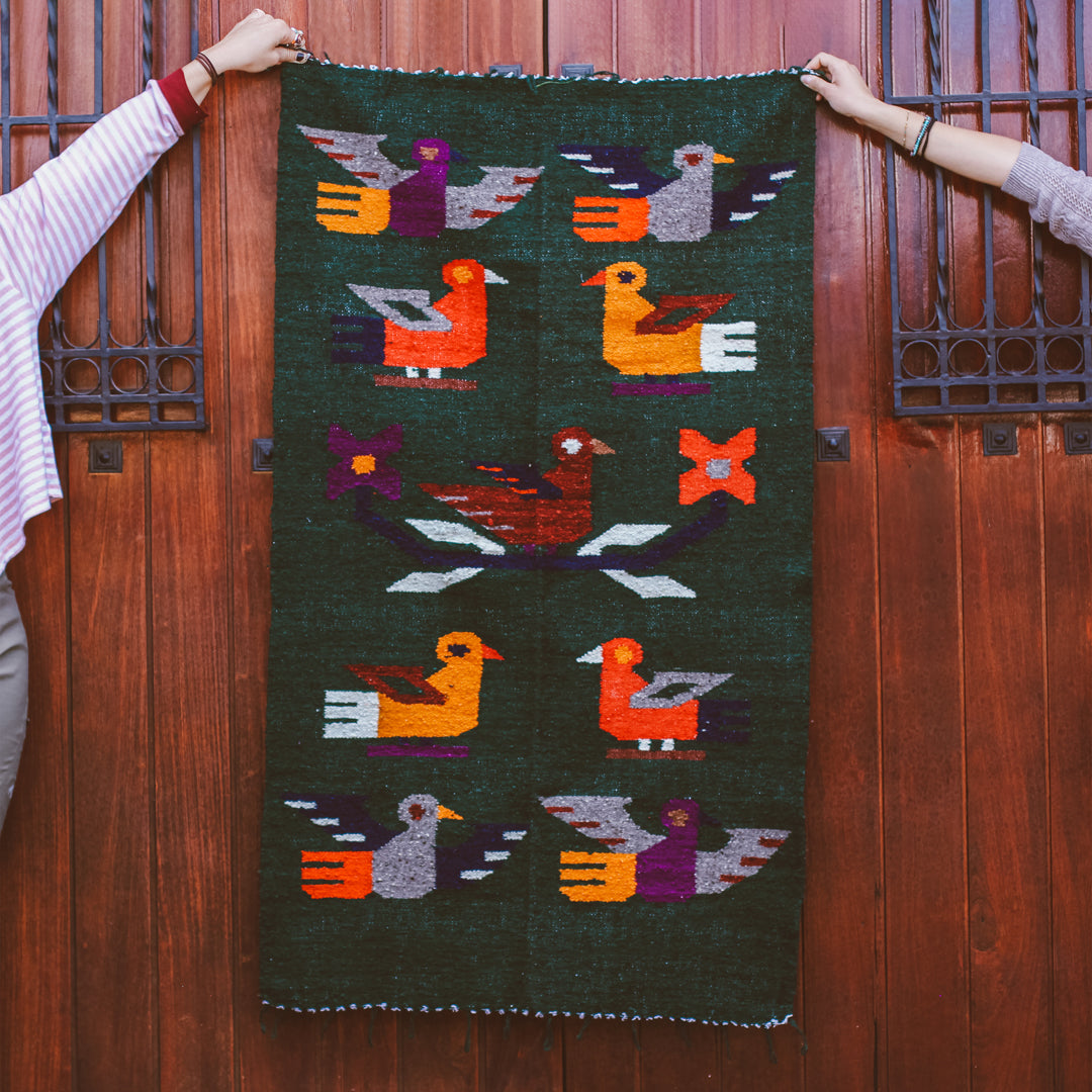 Grand tapis - Oiseaux