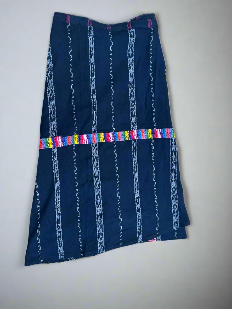 Upcycled Mayan Corte Skirt