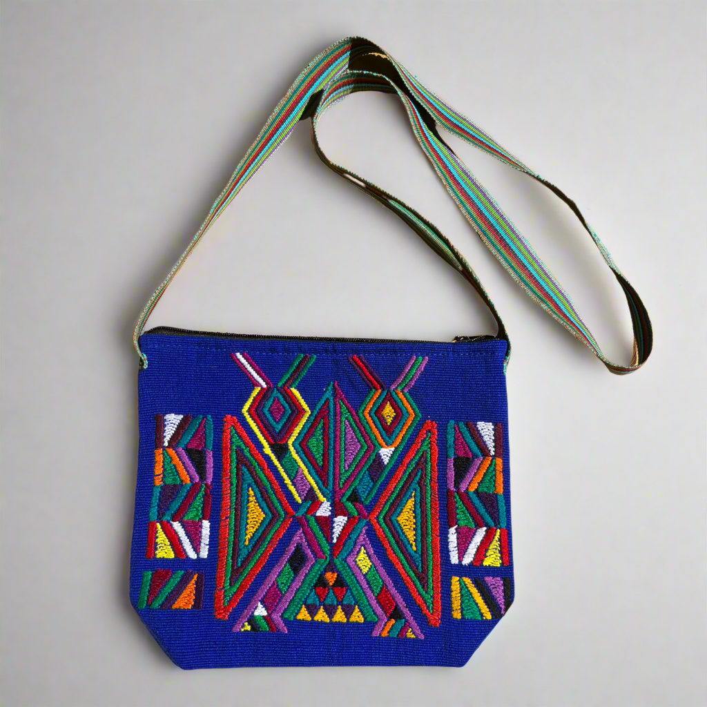 Handwoven Ixkot Shoulder Bag – Traditional Maya Textile from Quiché