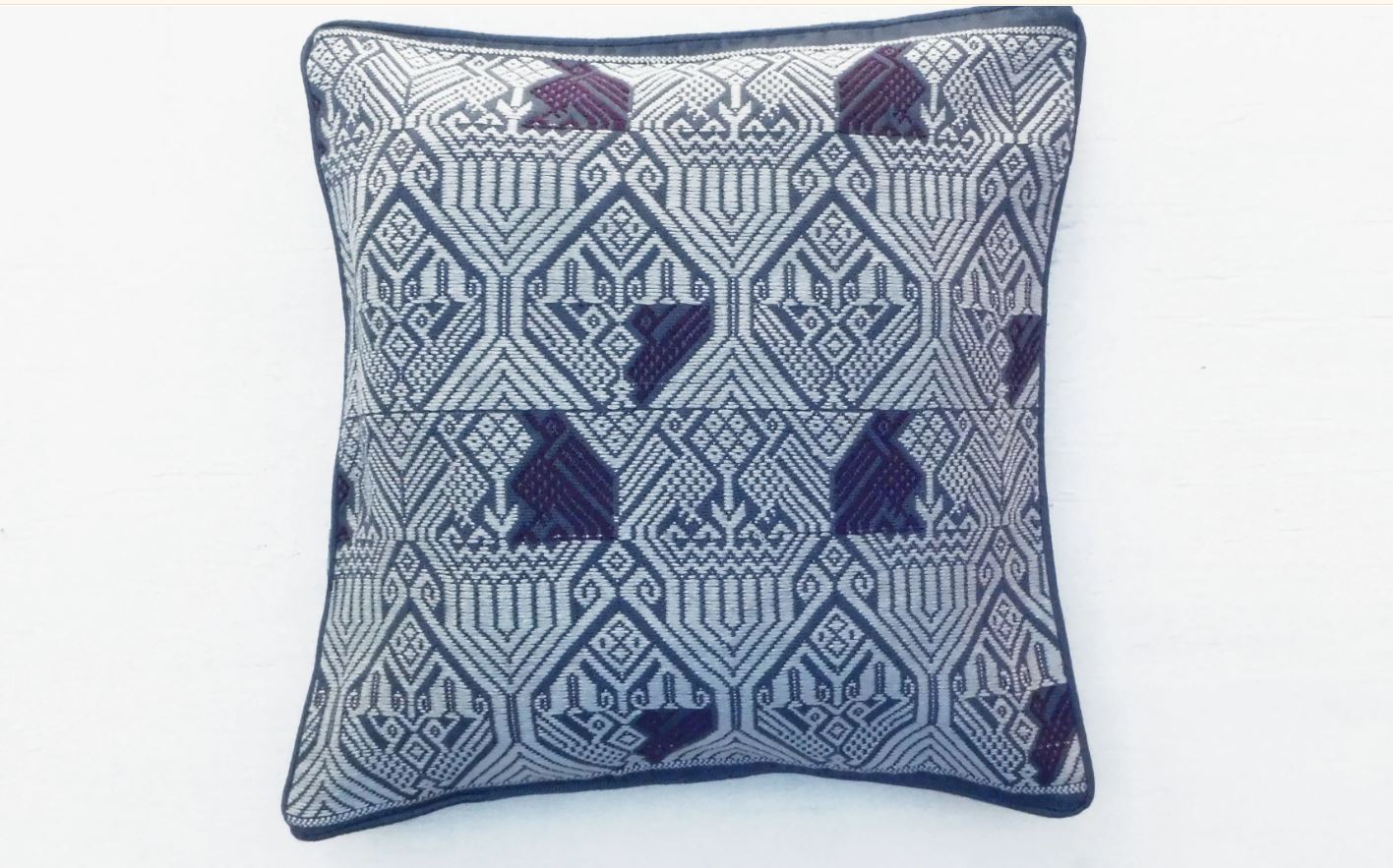 Handwoven Cushion Cover - Mayan Eagle