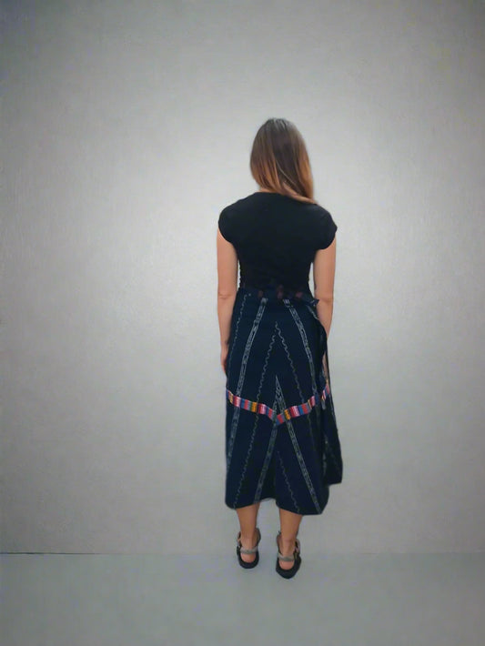 Upcycled Mayan Corte Skirt