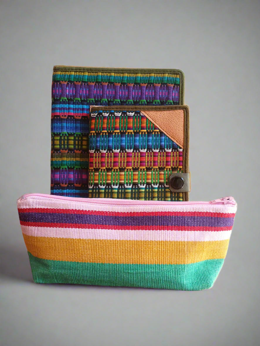Handwoven Notebook, Journal & Pencil Case