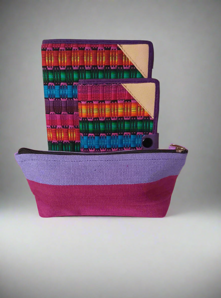 Handwoven Notebook, Journal & Pencil Case