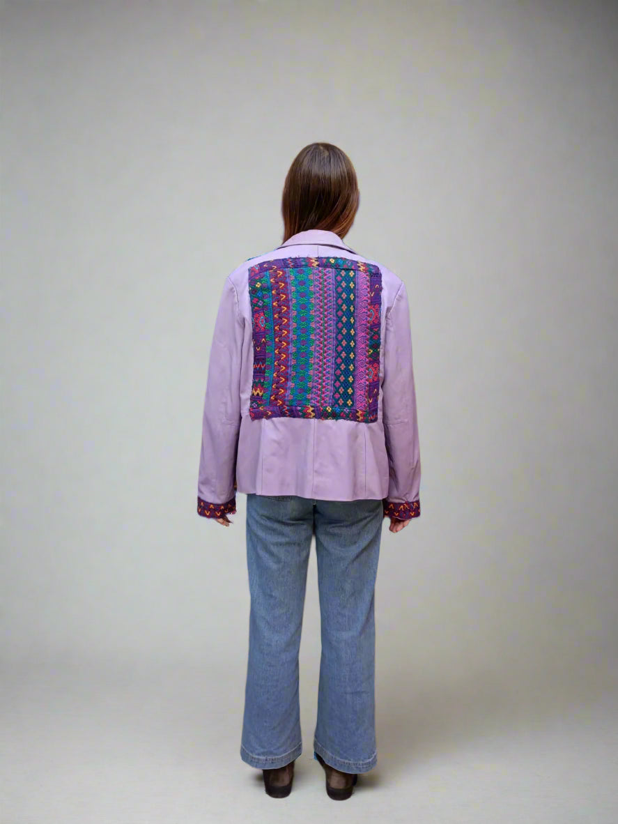 Light Purple Leather Jacket – Ethically Handmade in Guatemala
