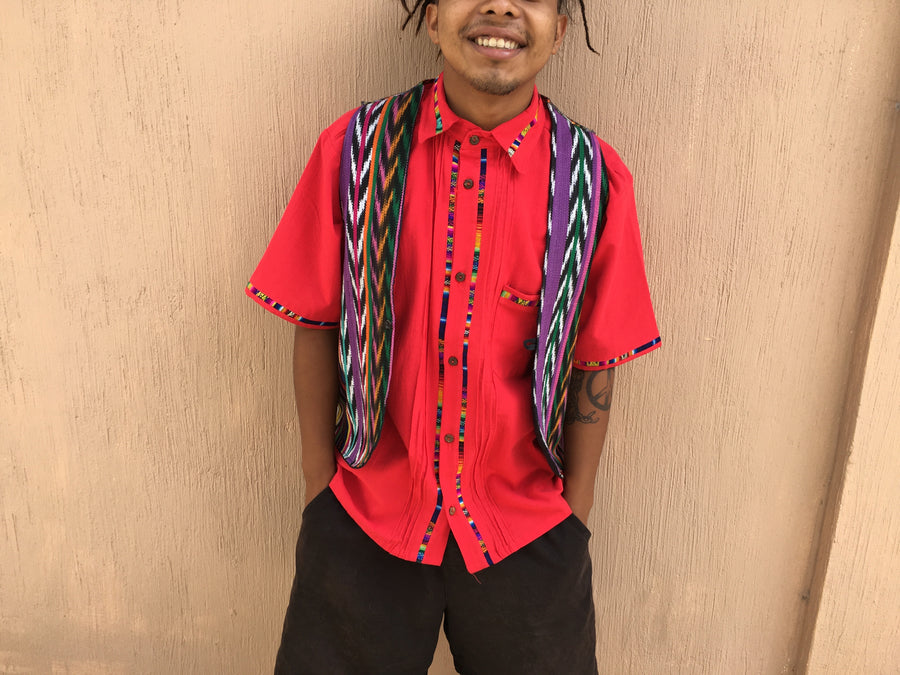 Trama Textiles - Naturally dyed men's shirt - Guatemalan highlands