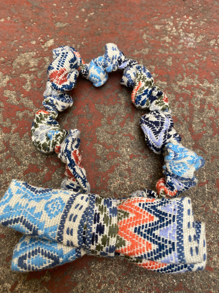 Guatemalan Style Bow Scrunchie Hair Tie