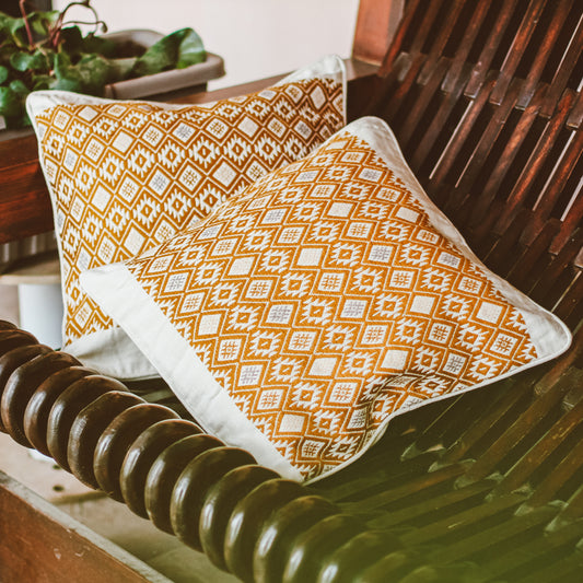 Handwoven Cushion Cover - Diamond