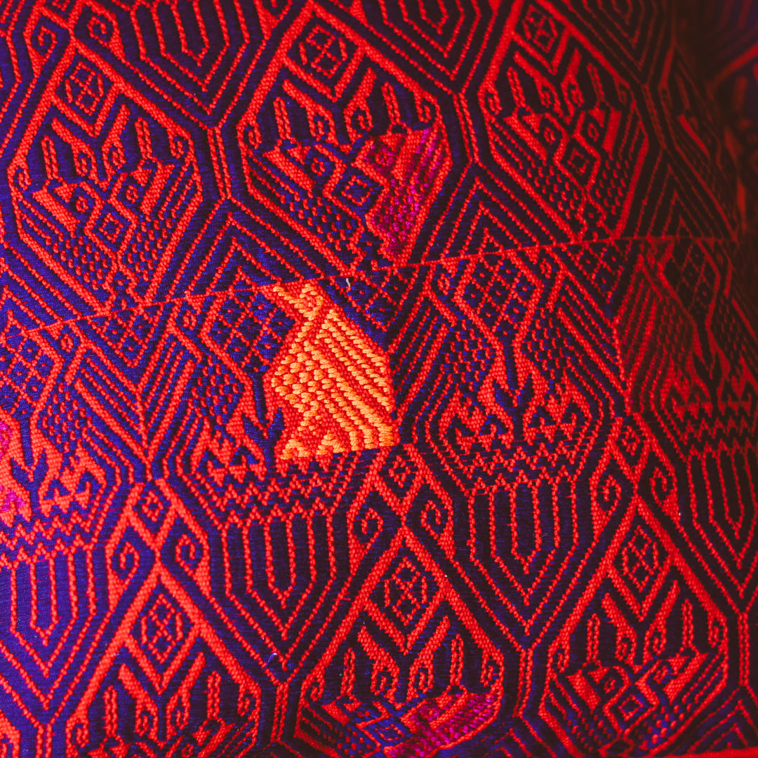 Handwoven Cushion Cover - Mayan Eagle