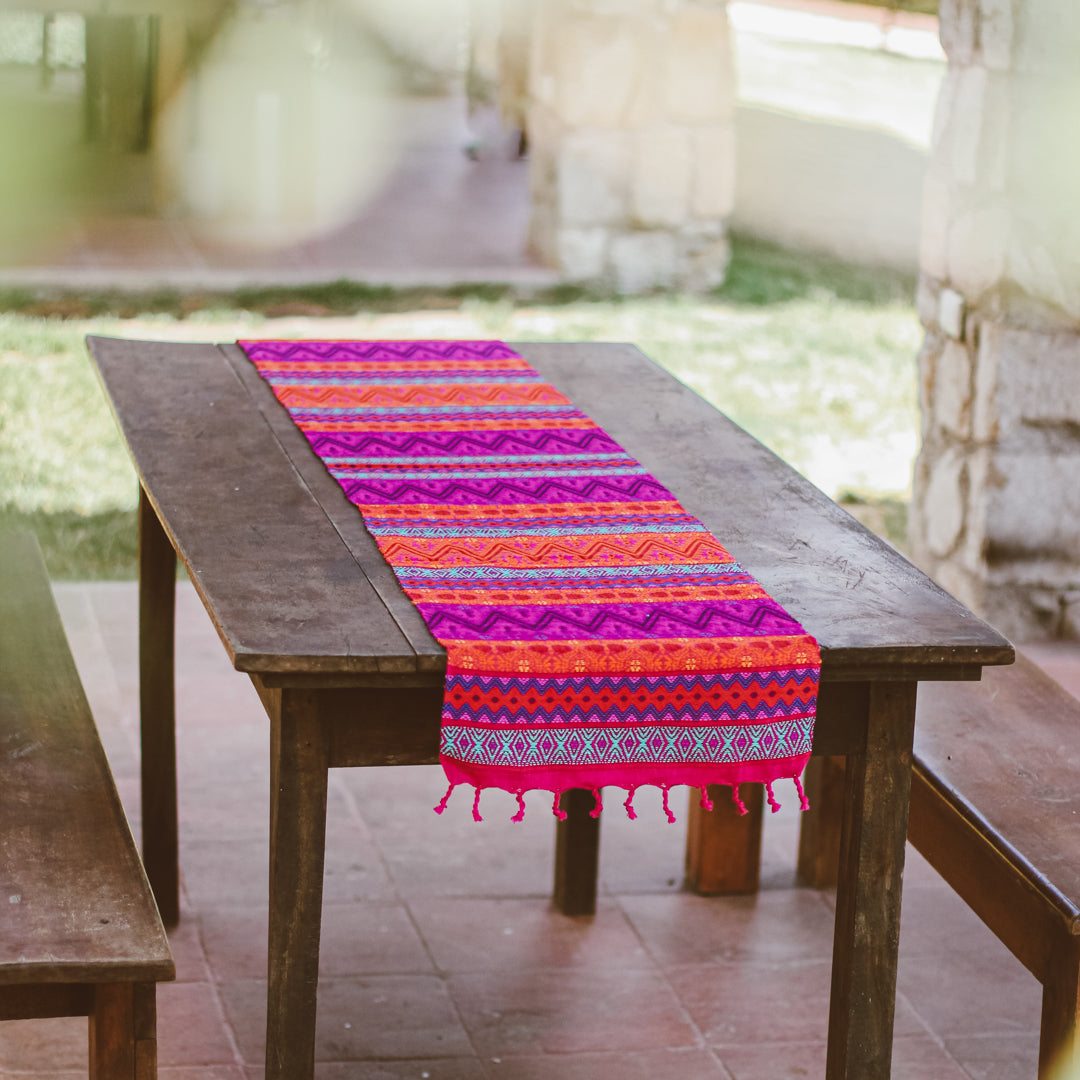 Handwoven Table Runner - Culebreado – Trama Textiles | Women's Weaving ...