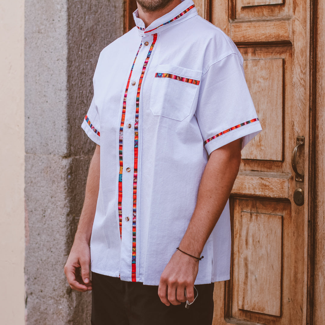 Men’s Shirt -  Mandarin Collar