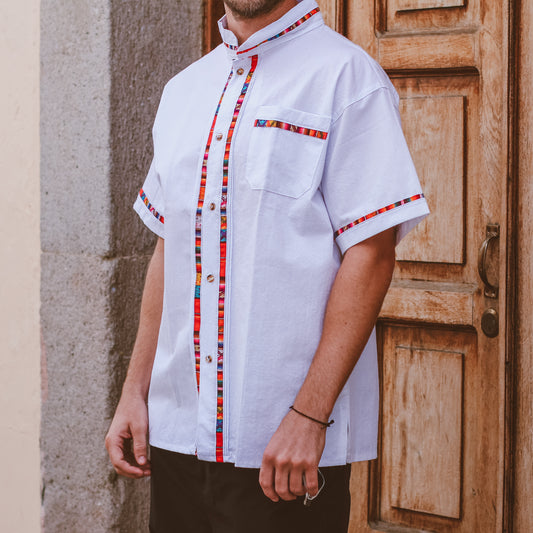 Men’s Shirt -  Mandarin Collar