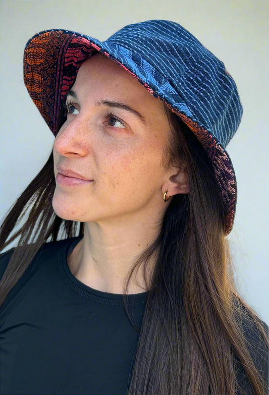 Upcycled Indigo Hat – Sustainable & Stylish