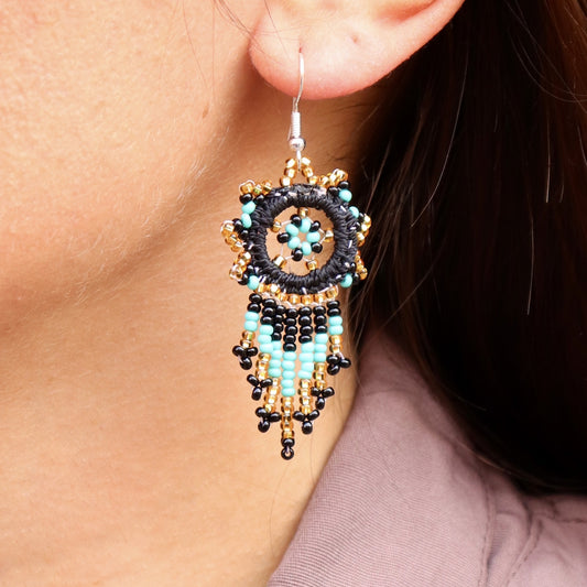 Beaded Earrings - Little Flowers