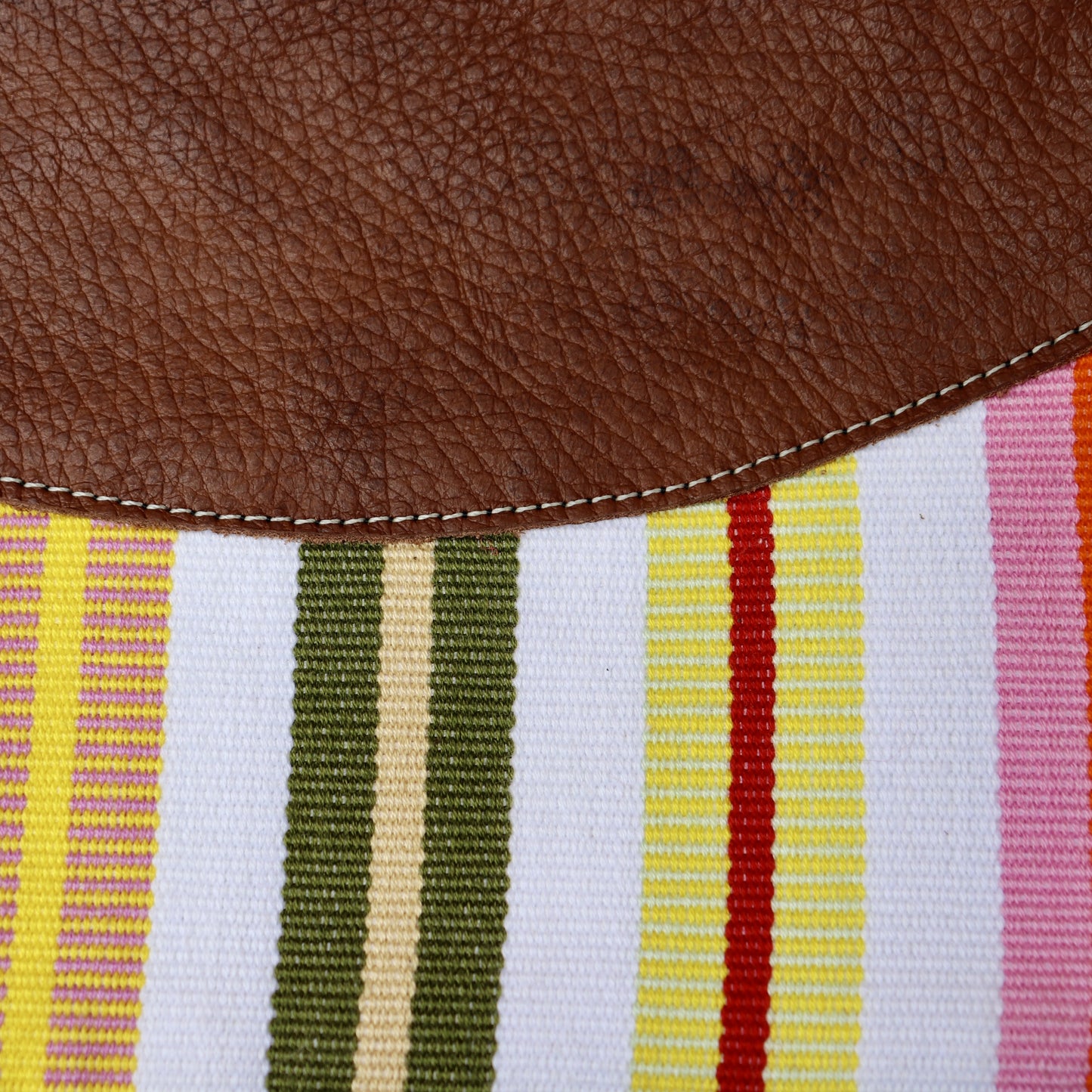 Cartera de cuero - Rayas