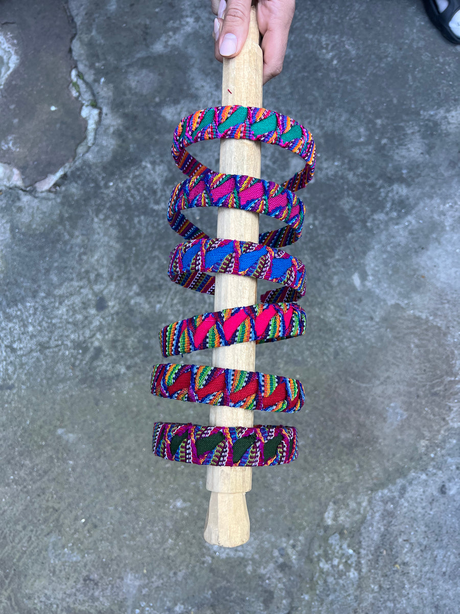 Handwoven Mayan Headband – Multicolored & Lightweight Cotton from Sololá