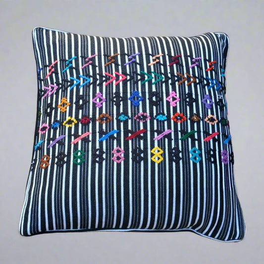 Striped Handwoven Mayan Cushion Cover