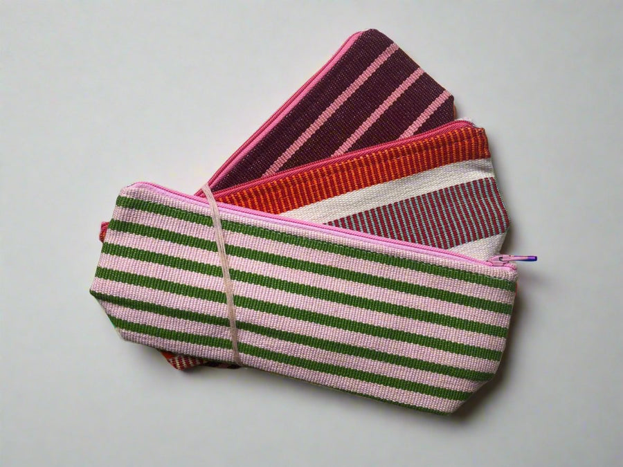 Striped Pencil Cases (Pack of 3)