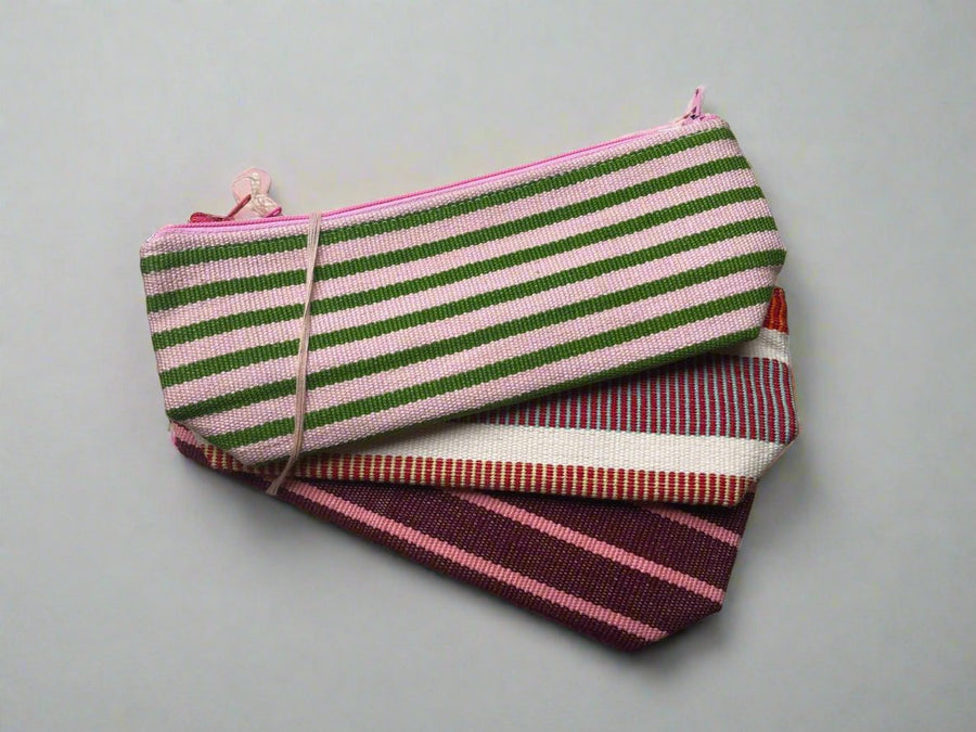 Striped Pencil Cases (Pack of 3)