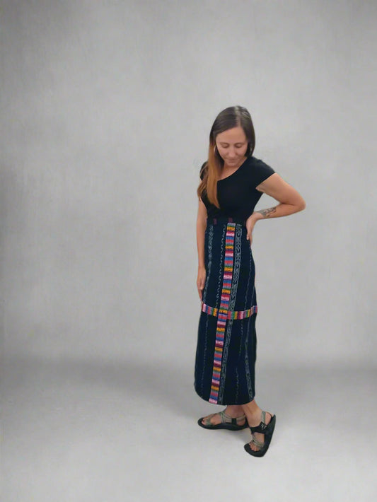 Upcycled Mayan Corte Skirt