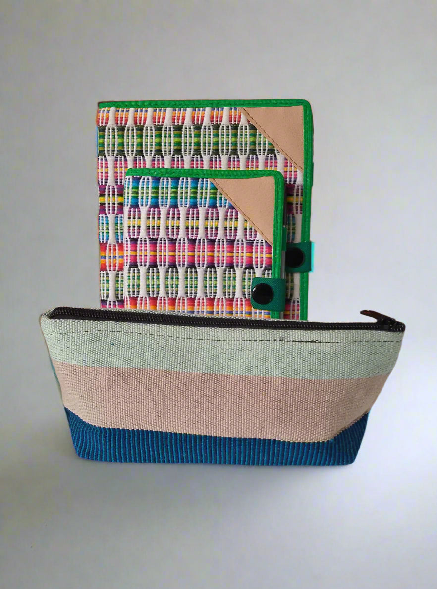 Handwoven Notebook, Journal & Pencil Case
