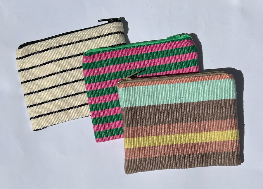 Striped Coin Purse (Pack of 3)
