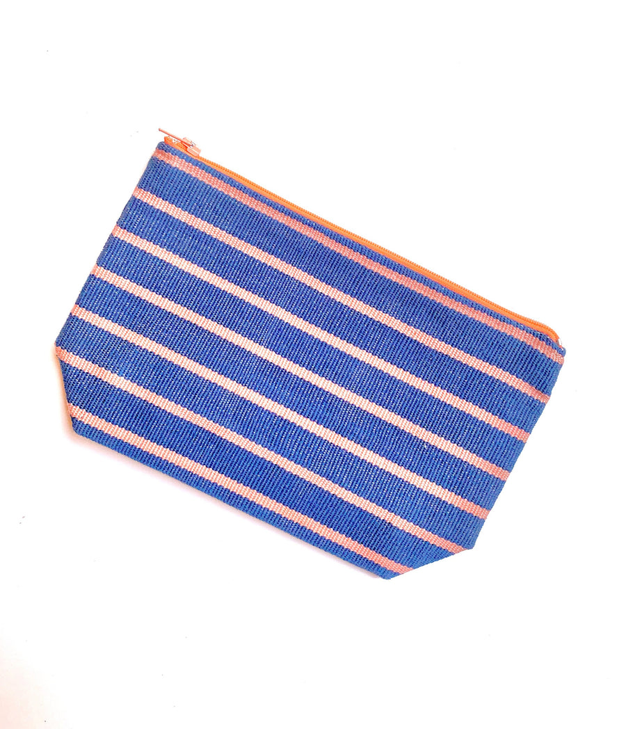 Trama Textiles - Guatemalan Textiles and Crafts - Eco friendly beauty bag - Trendy stripes