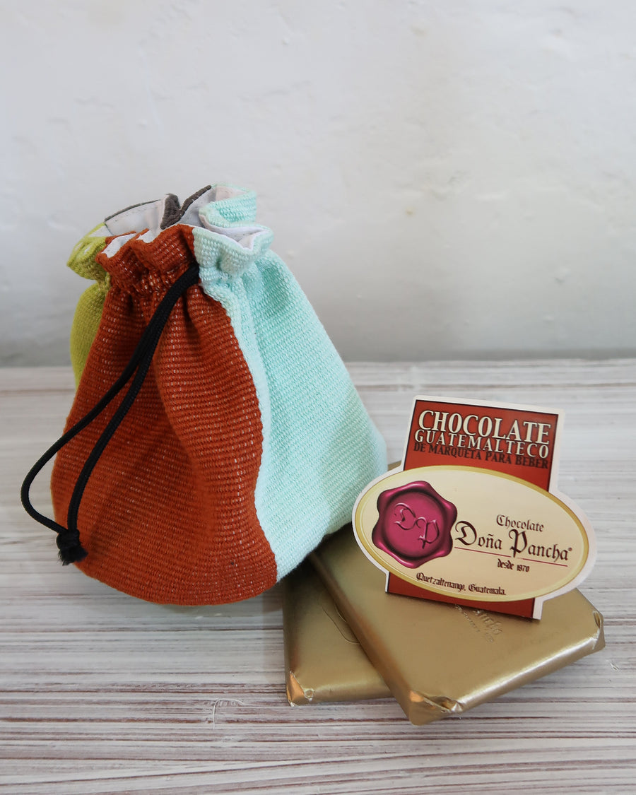 Trama Textiles - Craft chocolate gift bag with two chocolate bars - Medium size