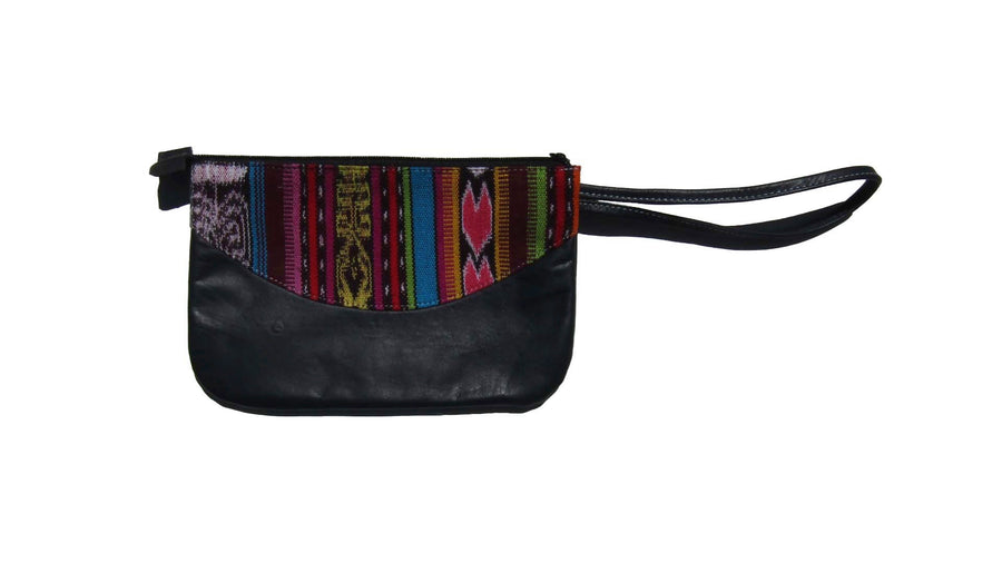 Multicolor Jaspe Clutch