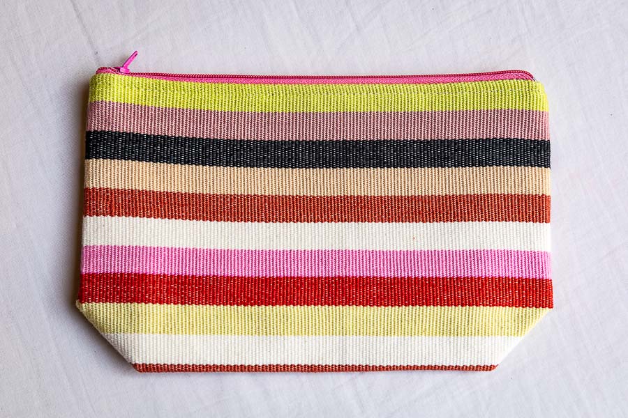 Small Striped Beauty Bag