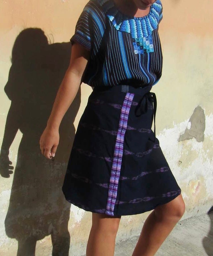 Trama Textiles - Upcycled wrap skirt - Mayan corte