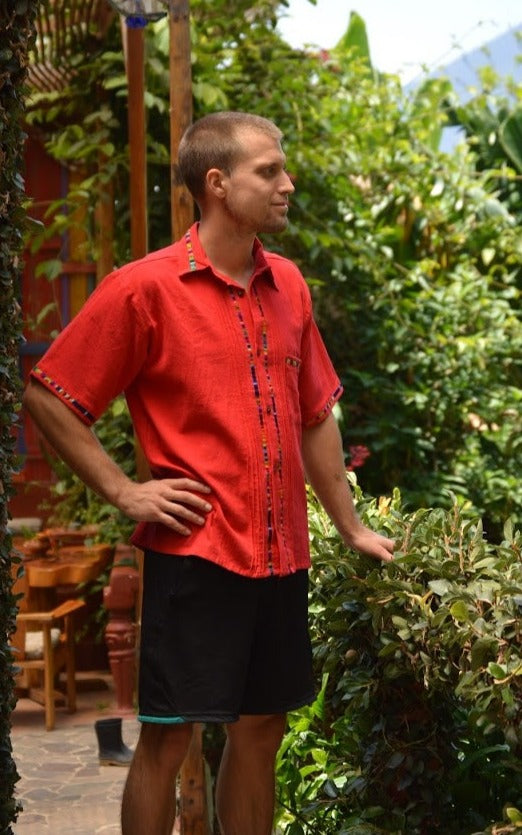 Trama Textiles - Naturally dyed men's shirt - Guatemalan highlands